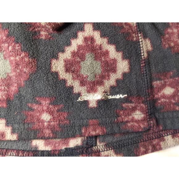EDDIE BAUER Women's Geometric Print Quarter Zip Fleece Pullover Size M Outdoor - Picture 5 of 9